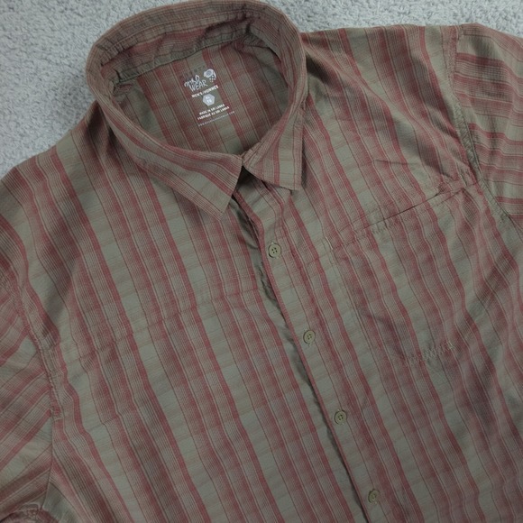 Mountain Hardwear Other - Mountain Hardwear Shirt Mens XL Plaid Short Sleeve Button Up Hiking Outdoors